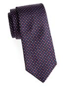Saks Fifth Avenue Made In Italy Floral Dotted Silk Tie