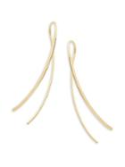 Saks Fifth Avenue 14k Yellow Gold Crossover Threader Earrings
