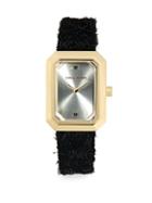 Karl Lagerfeld Goldtone Stainless Steel Rectangular Watch