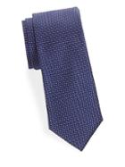 Saks Fifth Avenue Made In Italy Diagonal Neat Silk Tie