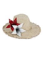 Eugenia Kim Ailin Vintage Flower Straw Hat