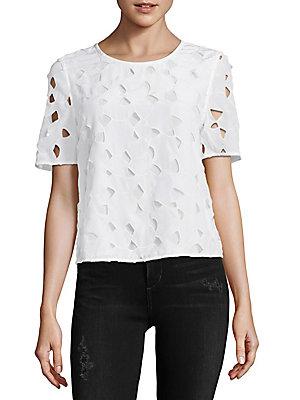 Equipment Eyelet Lace Top