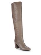 Prada Pointed-toe Leather Tall Boots