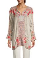Johnny Was Alora Embroidered Tunic Blouse