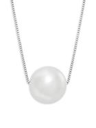 Masako 10-11mm White Round Freshwater Pearl 14k White Gold Necklace