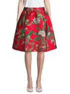 Dolce & Gabbana Floral-print A-line Skirt