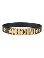 Moschino Super Mario Logo Leather Belt