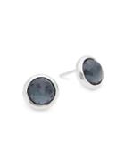 Ippolita Lollipop Sterling Silver Hematite Round Stud Earrings