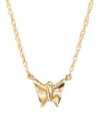 Saks Fifth Avenue 14k Yellow Gold Butterfly Pendant Necklace