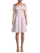Saks Fifth Avenue Striped Linen & Cotton-blend Button-front Dress