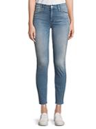 Mother Frayed Ankle-length Jeans