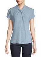 Vince Camuto Knotted Textured Top