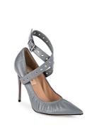 Valentino Love Latch Grommeted Leather Ankle-wrap Pumps