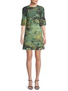 Burberry Printed Bell-sleeve A-line Dress