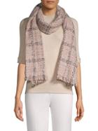 Vince Camuto Textured Plaid Scarf