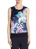 St. John Floral Shell Top