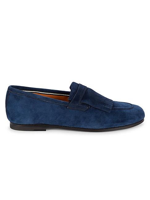 Bally Plumiel Suede Loafers