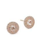 Ef Collection Jumbo Rose Gold Stud Earrings