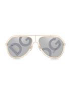 Dolce & Gabbana 56mm Aviator Sunglasses