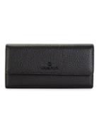 Valentino By Mario Valentino Collins Dollaro Pebbled Leather Continental Wallet