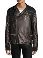 Balmain Leather Moto Jacket