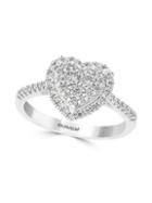 Effy 14k White Gold Diamond Heart Ring