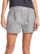 Derek Lam Striped Cotton-blend Shorts