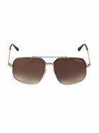 Tom Ford Eyewear 60mm Square Browline Sunglasses