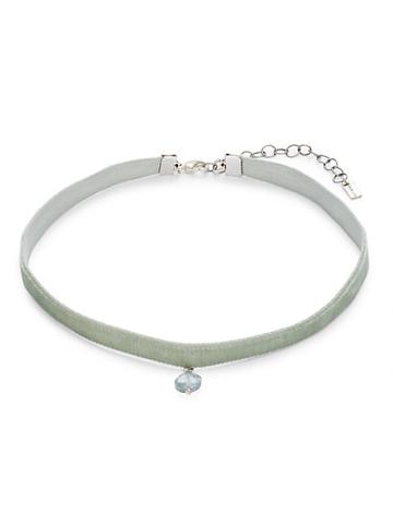 Chan Luu Silvertone & Crystal Choker Necklace