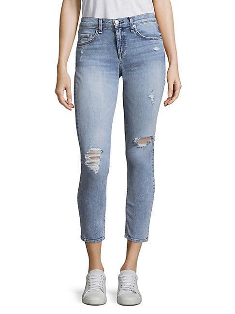 Rag & Bone Distressed Cropped Skinny Jeans
