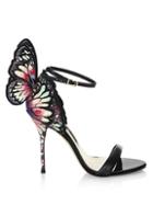 Sophia Webster Chiara Butterfly-embroidered Leather Sandals