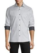 Bertigo Diamond-print Long-sleeve Shirt