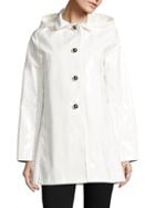 Jane Post Beverly Button-front Raincoat