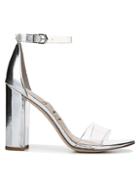 Sam Edelman Yaro Transparent & Metallic Ankle-strap Sandals