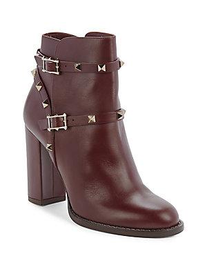 Valentino Metal-studded Ankle Boots