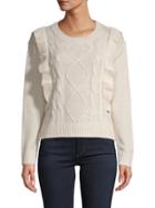 Lucca Ruffled Textured Sweater