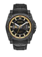 Bulova Special Grammy Edition Precisionist Black Embossed Leather Strap Watch