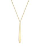 Saks Fifth Avenue Made In Italy 14k Yellow Gold Oval Drop Pendant Necklace