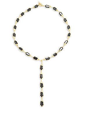 Noir Gold & Black Toggle Necklace