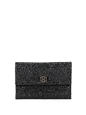 Anya Hindmarch Valorie Sparkling Leather Clutch