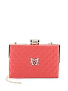 Love Moschino Embellished Quilted Clutch
