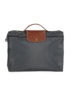 Longchamp Leather-trimmed Top-zip Tote
