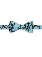 Ike Behar Festive Paisley-print Silk Bow Tie