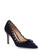 Gianvito Rossi Bow Front Suede Pumps