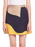 Msgm Swirl-print Mini Skirt