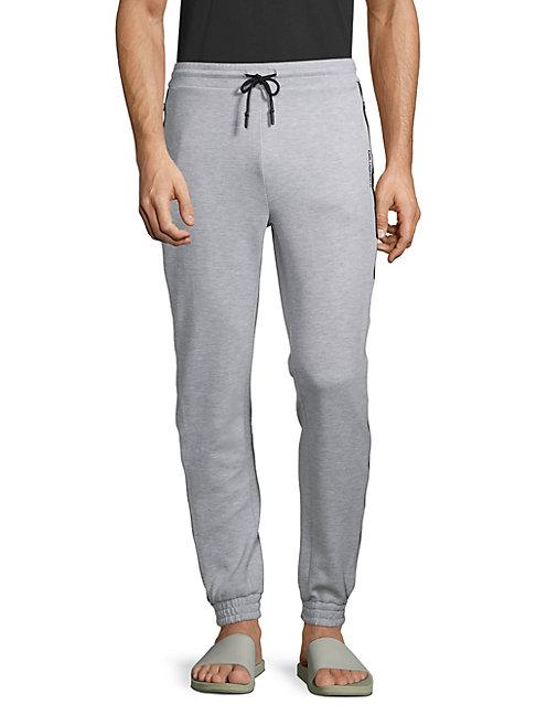 Karl Lagerfeld Paris Quilted Side-stripe Joggers