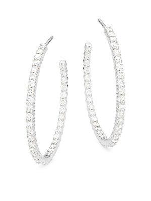 Kwiat Hoops Diamond & 18k White Gold Earrings