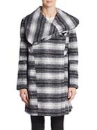 Sam Edelman Striped Wool-blend Coat
