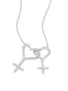 Roberto Coin Wedded Me Diamond & 18k White Gold Pendant Necklace