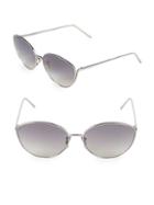 Linda Farrow 61mm Oval Sunglasses